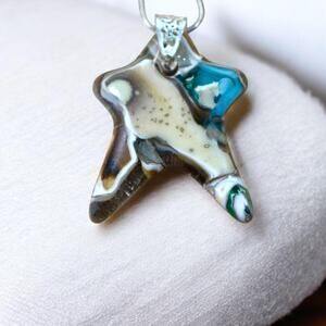 Pendant Jewelry Star Fused Glass Necklace